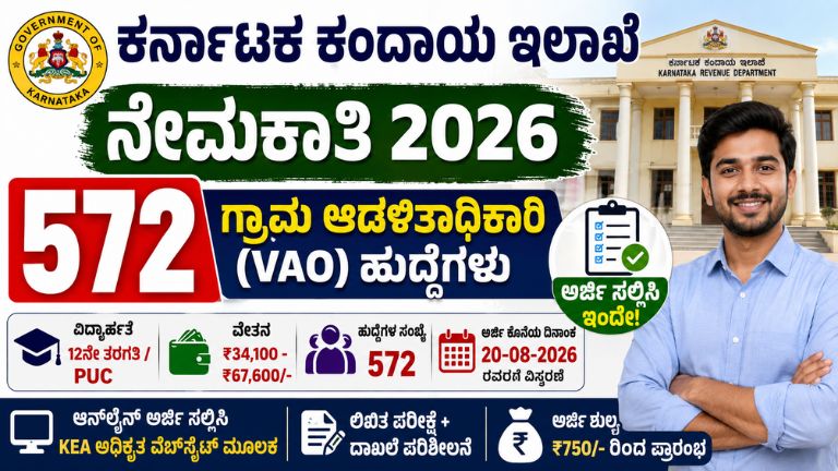 Karnataka Revenue Department Recruitment 2026
